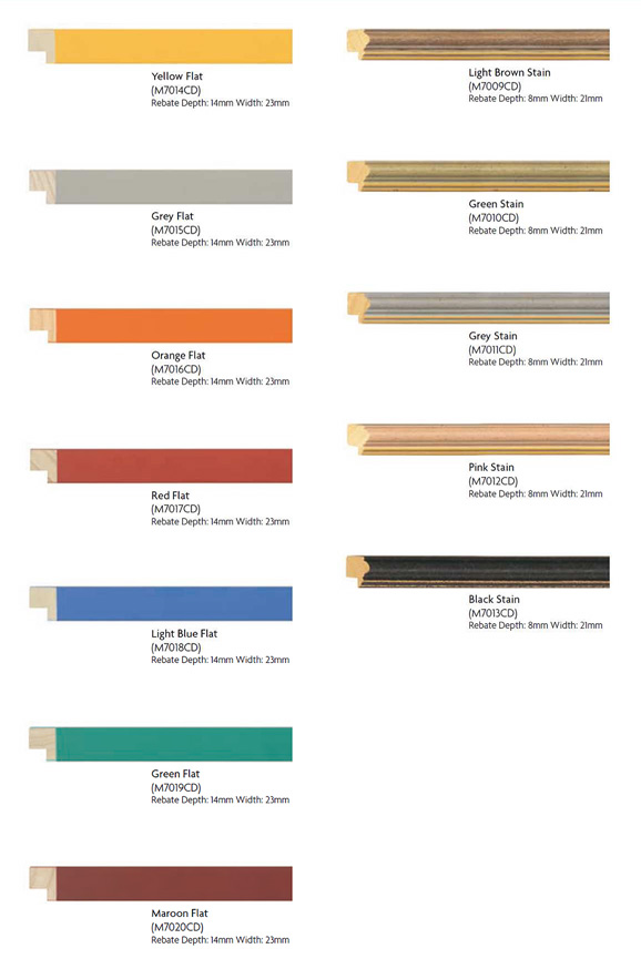 Coloured mouldings