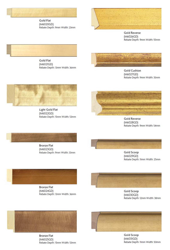 Gold mouldings