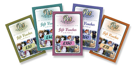 Pet Portrait Gift Vouchers